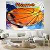 Custom Name basketball Print Tapestry, Backdrop, Easy Setup, Ideal for Bedroom, Office & Living Room, with Aesthetic Wall Hanging Decor.