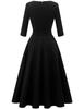 Large Party Wedding XL Size A-line Dress, Size, Loose, Mid-length Dress, Women's, Dress, Dress, Casual, Pretty, Stylish, Black,