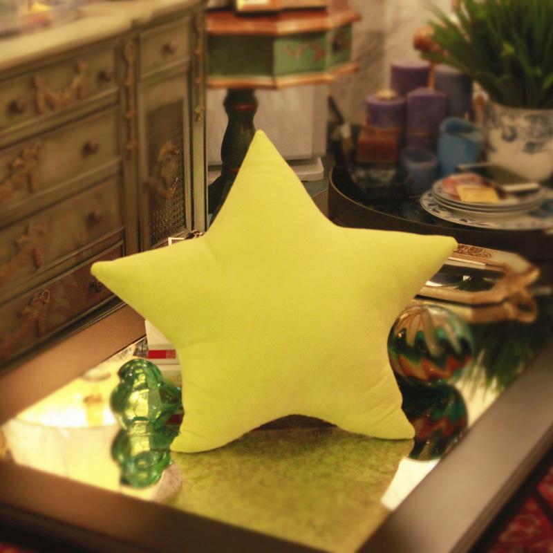 Love Heart Throw Pillow Peach Heart Five-Star Cushion Plush Toy Kindergarten Five-Pointed Star Rag Doll Children'S Holiday Gift