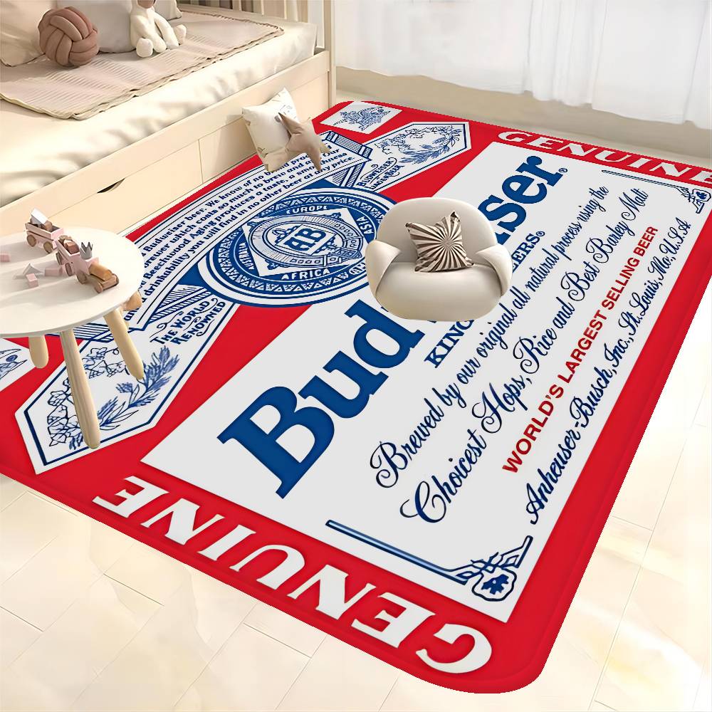 Король пива B-Budweiser Коврик для пола INS Стиль Мягкий Коврик для пола в спальню Дом Прачечная Коврик Противоскользящие Бытовые Ковры