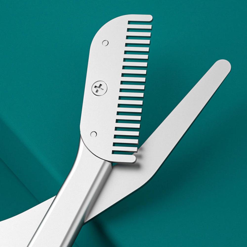 Professional Stainless Steel Eyebrow Trimmer Scissor With Comb For Women Beauty Eyebrow Shaver Makeup Tools