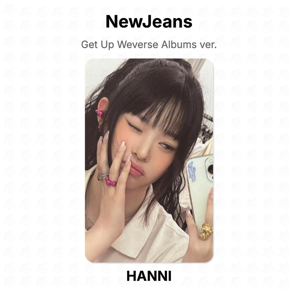 NewJeans Get Up Альбомы Weverse версия. Официальная фотокарта