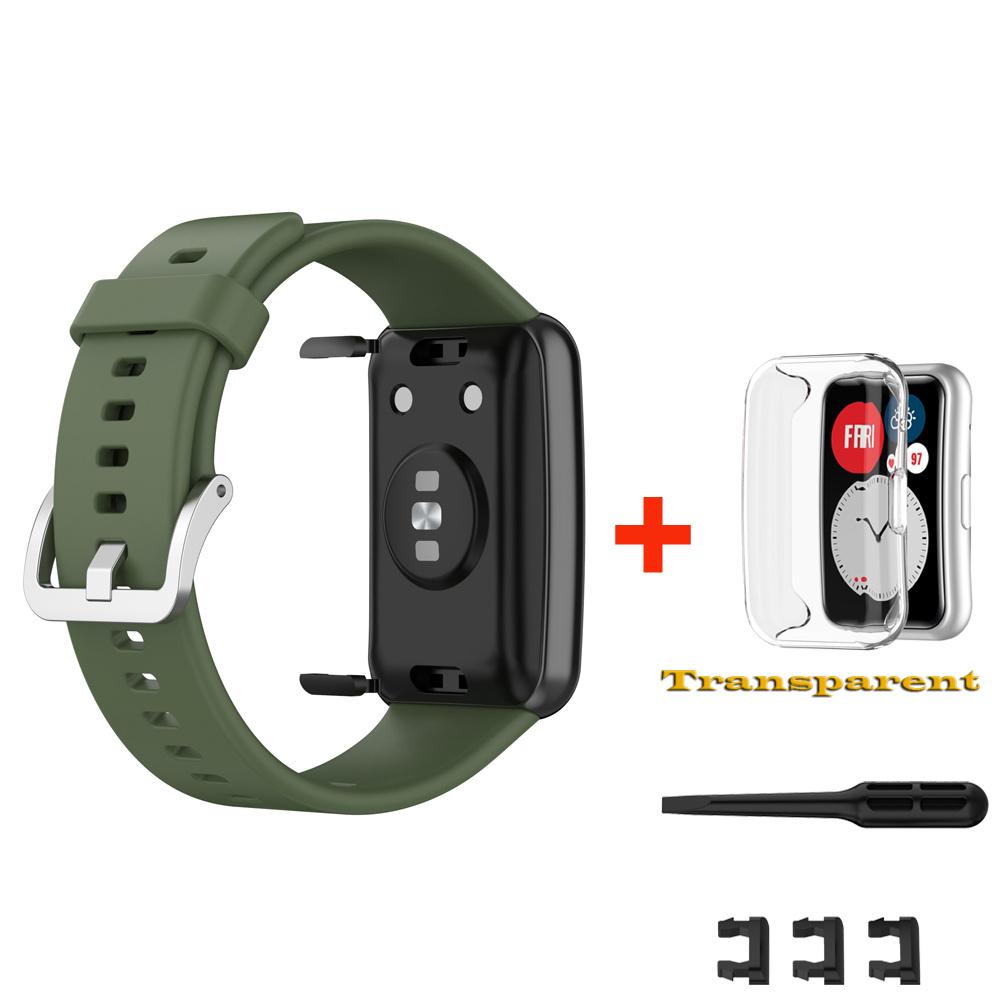 Ремешки для часов Huawei Watch Fit Strap Силиконовый сменный ремешок для Huawei Watch Fit новый ремешок Correa Bracelet