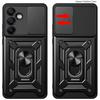 Чехол-подставка с магнитным кольцом Slide Lens Armor Funda для Samsung Galaxy S24 FE Ultra S23 Plus Ultra M15 F15 M55 A15 A55 A35 5G