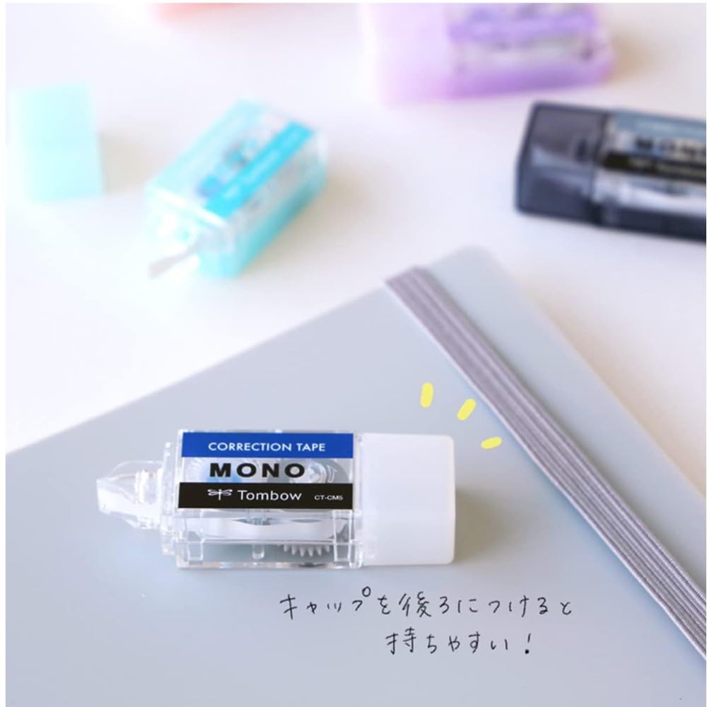 Tombow Pencil MONO Корректирующая лента Pocket 5 мм, Тип, ширина, Одноразовая, 4 м, Прозрачная, 5 шт. (CT-CM5C21L-5P)