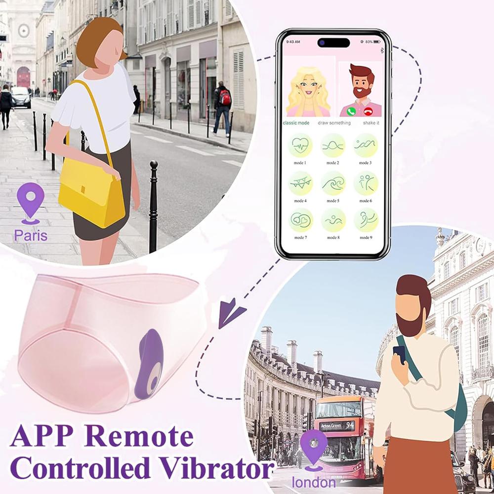 Butterfly Wearable Remote Control Vibrator for Women Clit Stimulator Pussy Vibrating Egg Female Masturbator Sex Toys for Couple