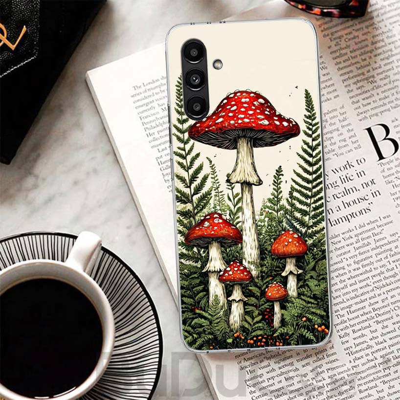 Colorful Mushroom Phone Case For Samsung A17 A16 A26 A36 A56 A15 A14 A13 A55 A54 A53 A35 A34 A33 A25 A24 A23 A05S A04S A03S Gala