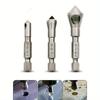 3pcs/Countersink Bit Set Deburring Drill Bits Tapper Hole Cutter Wood Wooden Metal Plastic Chamfer Set