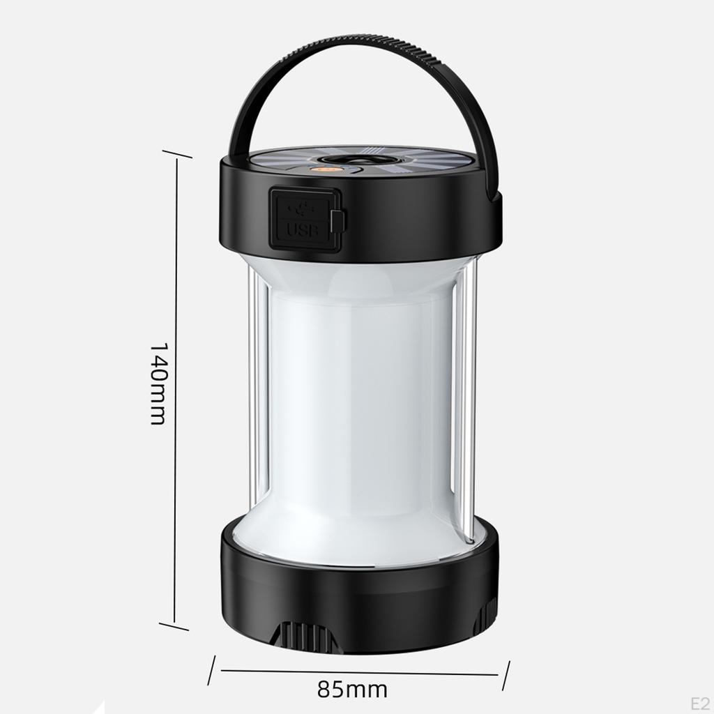 LED Camping Tent Mode Bright Hanging USB Charging Lantern Fishing Hiking Lamp Garden Flashlight