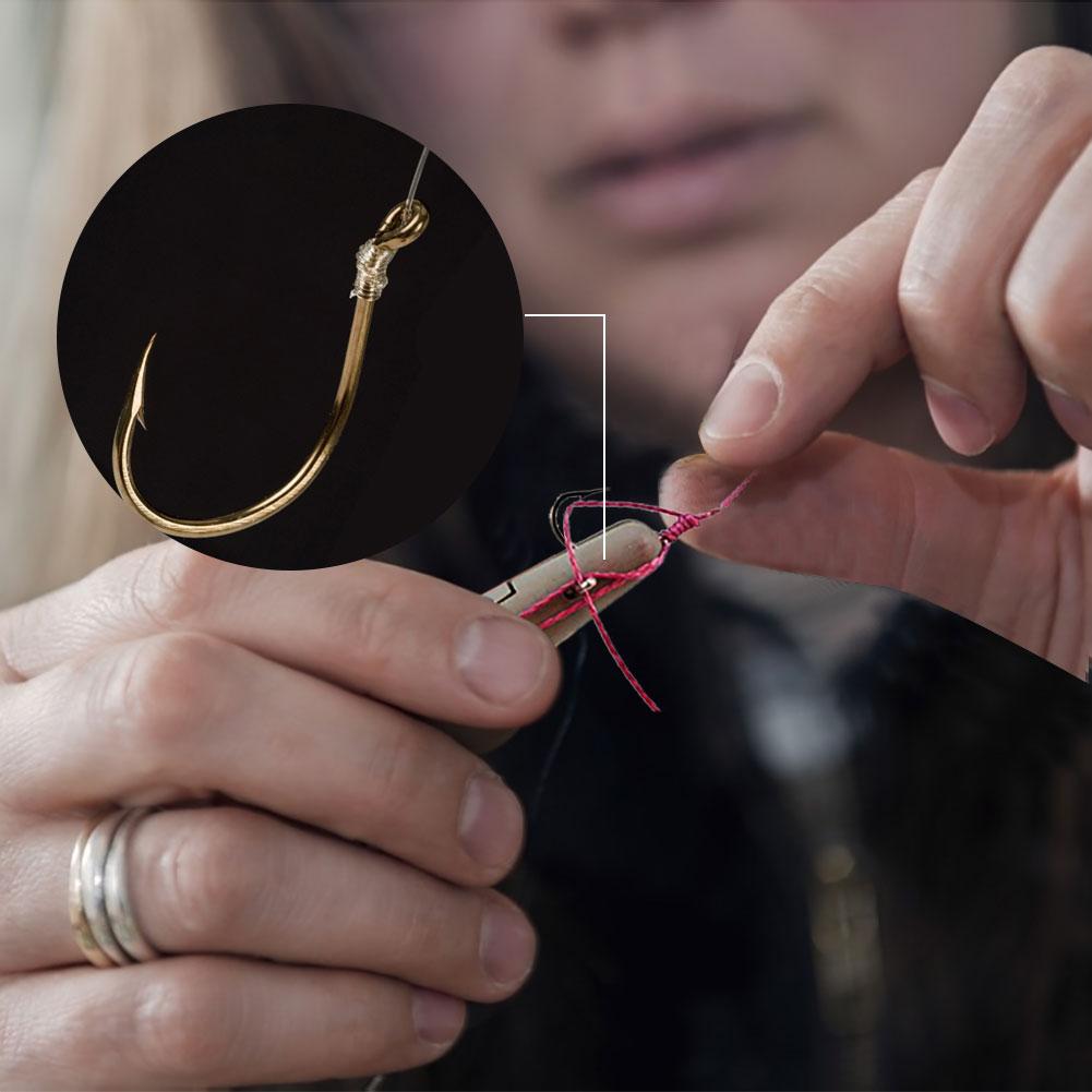 Ручной рыболовный крючок для завязывания лески с дополнительным крючком, инструменты для быстрого завязывания узлов