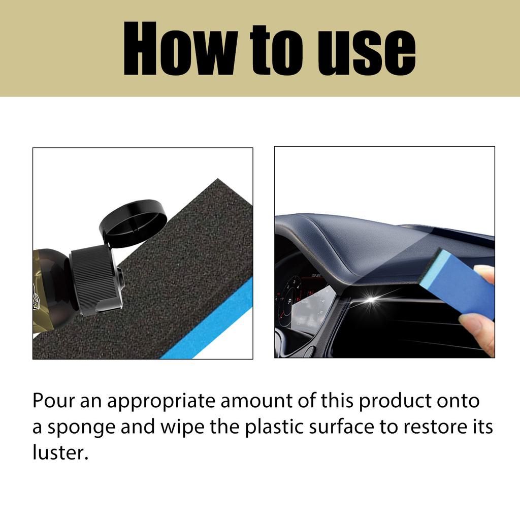 Средство для обновления пластика автомобиля Очистка Полировка приборной панели салона автомобиля Обслуживание Пылезащитное средство