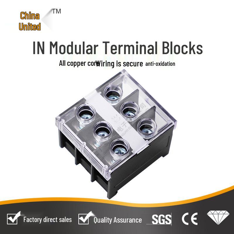 Central Connection IN Rail Terminal Blocks: 1P/2P/3P Modular Fixings In Stock