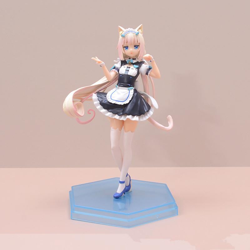 Милая девушка в длинных чулках Nekopara Chocola Vanilla ПВХ Фигурки Действия Аниме Фигурка Модель Игрушки Коллекция Кукла Подарок
