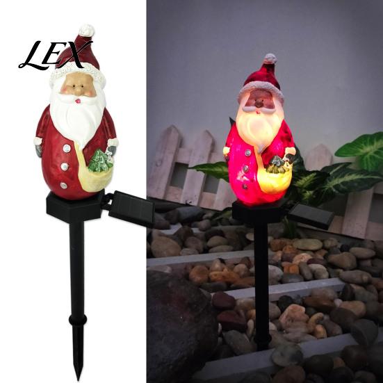 Pathway Solar Lamps Garden Stake Light, Waterproof Christmas Outdoor LED Lamp with Warm Powered Decor Glow, Decorative Landscape Lighting for