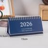 2026 Простой стиль Английский Мини настольный календарь Настольный дисплей Однотонный Портативный Маленький настольный календарь Настольное украшение