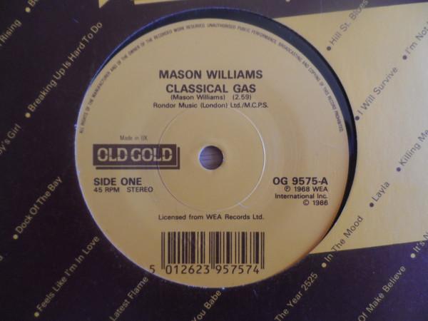 7inch Record MASON WILLIAMS - Classical Gas OG9575 Old Gold 1986 UK Rock Used