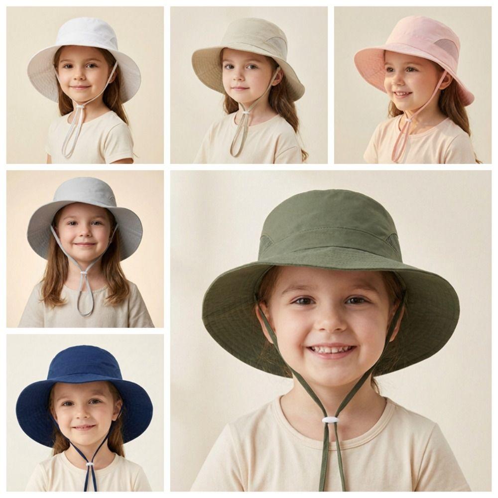 Breathable Quick Dry Fisherman Hat Lightweight Beach Hat Children Kids Sun Protection Hat  Summer
