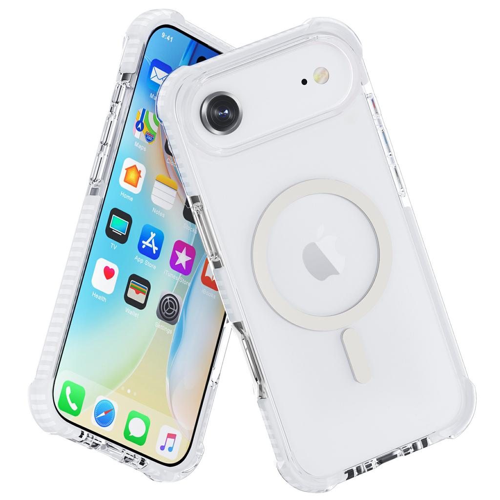 For iPhone Air Case Compatible with MagSafe Reinforced Corners TPU+Acrylic+TPE Phone Cover