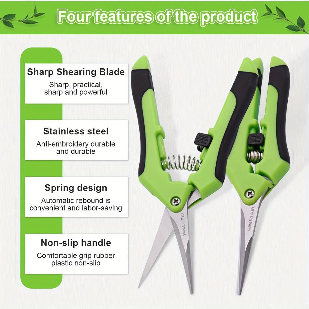 1pc Gardening Pruning Shears Garden Tools Secateurs Bonsai Gardening Scissor Grape Fruit Picking Weed Household Potted Pruning Tool