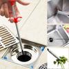 60cm/23.6inch Grabberable Pick-Up Tool 4 Claws-Spring Pipeline Dredge Hook Cleaner Retractable Sink Drain Clog Remover for Tube Drain Cleaning