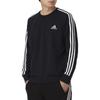 adidas Сплошной цвет с принтом логотипа, трехполосный свитшот с круглым вырезом, мужские топы, темно-синий GK9079