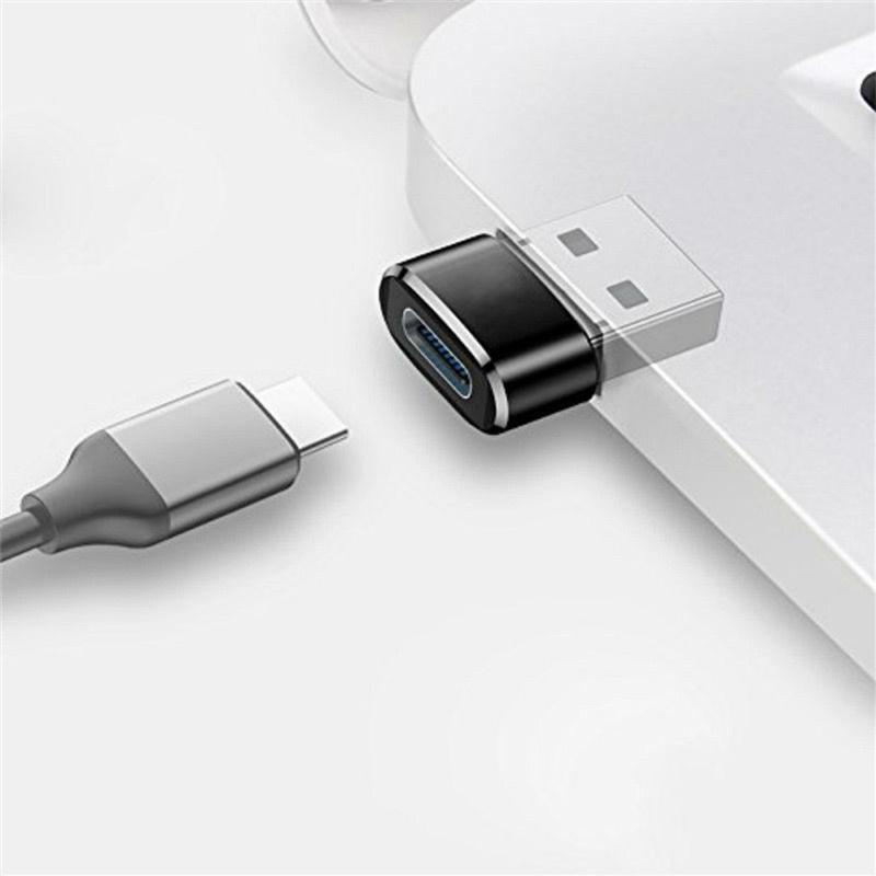 1 шт./2 шт./4 шт. USB-адаптер типа C USB 2,0 тип A «папа» на USB-тип C «мама» конвертер USB C адаптер для зарядки и передачи данных
