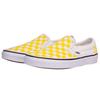 Vans Серия Slip-On Удобная повседневная парусиновая обувь с низким верхом Унисекс кроссовки Желтый Белый в клетку VN0A4BV3VXL