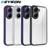 KEYSION Прозрачный чехол для телефона Xiaomi POCO X7 Pro Мягкий силикон+ПК Прозрачная противоударная задняя крышка для телефона Redmi Turbo 4