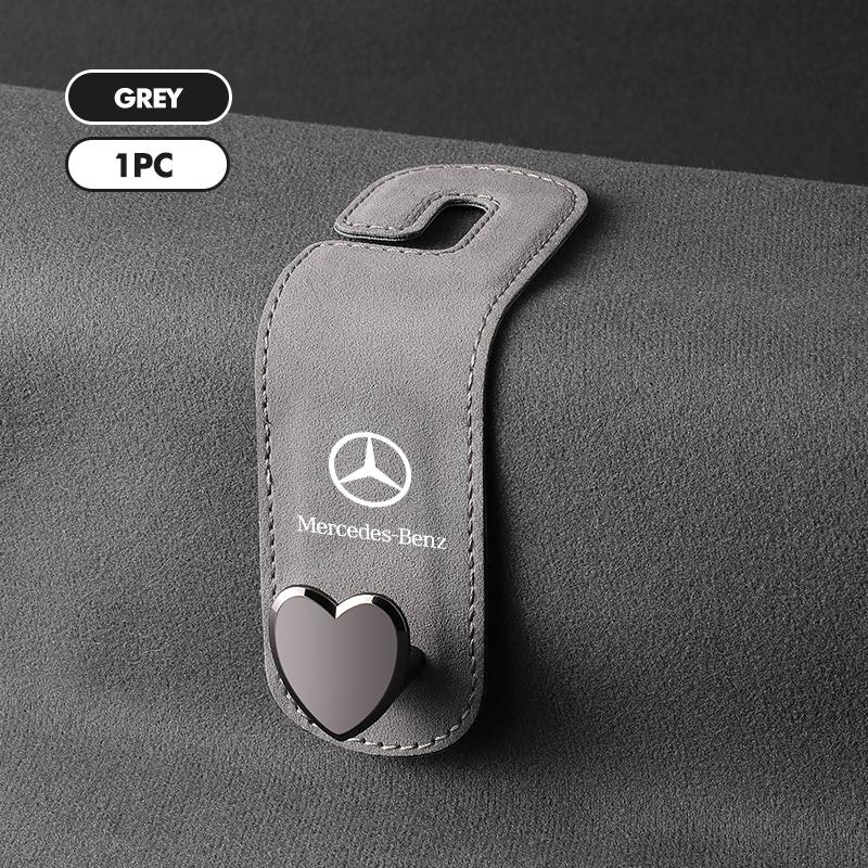 Car Seat Headrest Hook Hidden Hook Suede Metal Hanging Hanger For Mercedes Benz AMG A C E S G Class W201 W210 W108 W204 W205 UWXYZ1