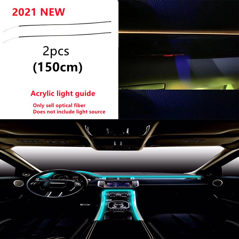 Акриловое оптоволоконное освещение RGB окружающее освещение Звуковое управление с 12 В прикуривателем Авто Интерьер Декоративная атмосфера