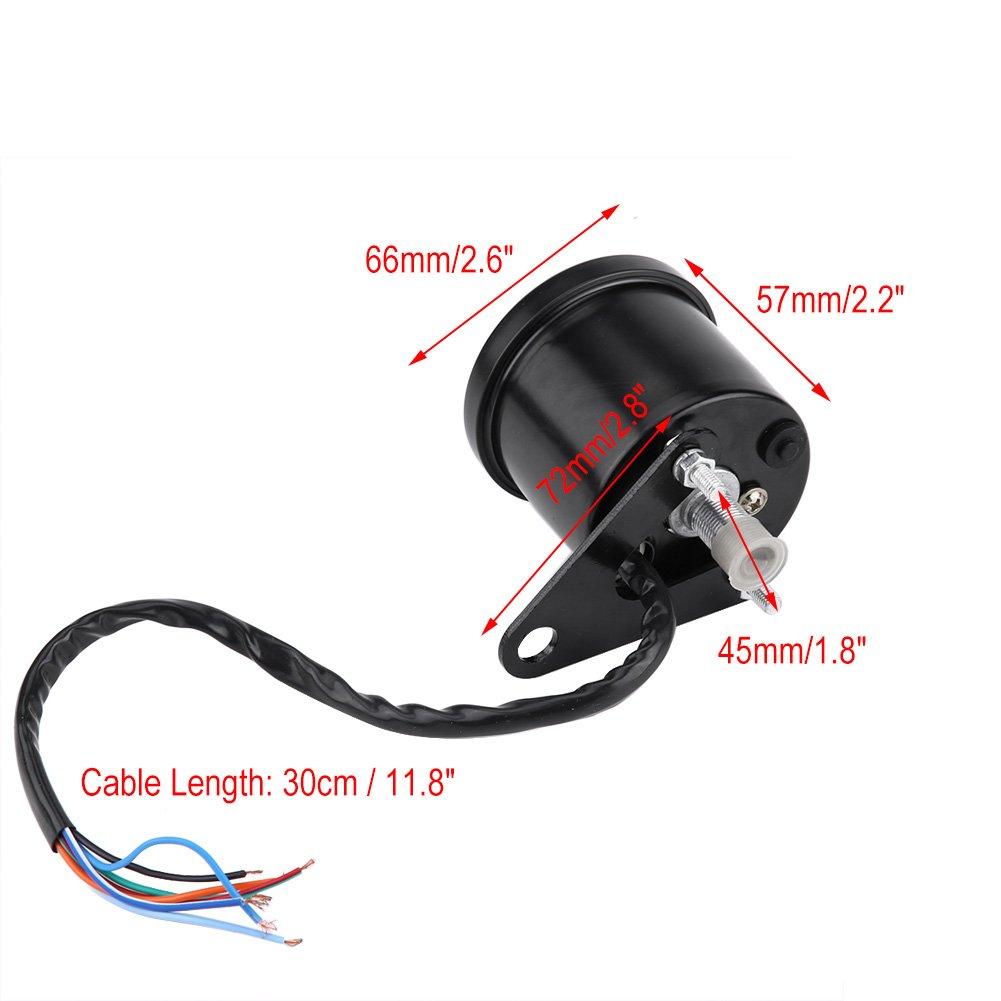 Super Cab C50 Speedometer, Motorized Meter, 1 * Motorcycle Speedometer, Multifunctional LED Speedometer DC