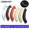 Интерьер автомобиля, черная левая и правая дверная ручка, внешняя крышка, замена ручки для BMW X1 X2 F48 F49 F39 2016 2017 2018