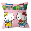 Декоративные наволочки для подушек с цифровым принтом Hello Kitty, подходящие для дивана, спальни, автомобиля.