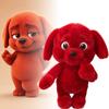 25CM Cute Playful Evil Middle Finger Red Dog Plush Toys Soft Funny Clifford Dog Animal Plushies Doll Kid Birthday Accompany Gift