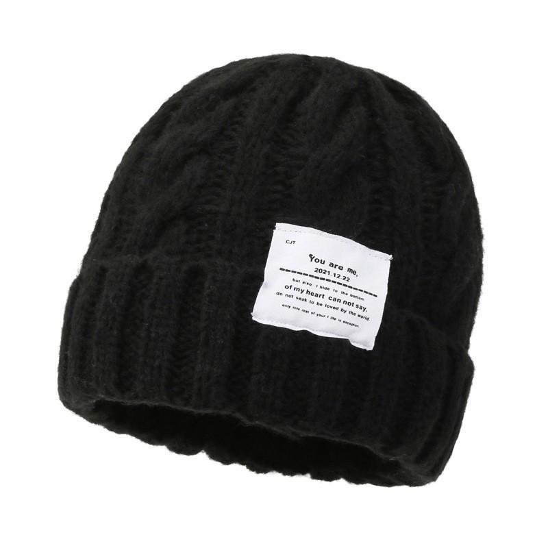 Женская эластичная шапка-бини, зимняя шапка-череп, мягкий повседневный головной убор, универсальная мода, удобная теплая шапка