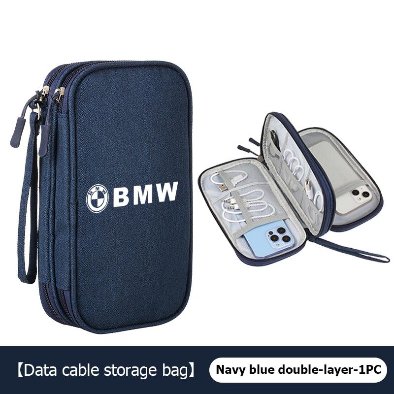 HVHE9 Car Travel Phone Data Line Storage Multifunction Oxford Bag For BMW M Sport M2 M3 M4 M5 M6 E46 E90 E60 F10 F20 E87 X3 X6