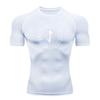 Men's Compression Athletic T-Shirt, Norse Rune Print Quick D