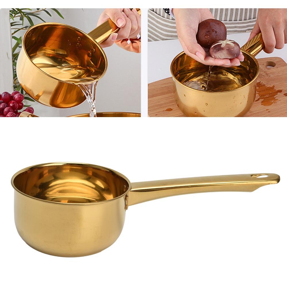 Gold Water Scoop Stainless Steel Ladle Scoop Convenient Water Ladle Home Kitchen
