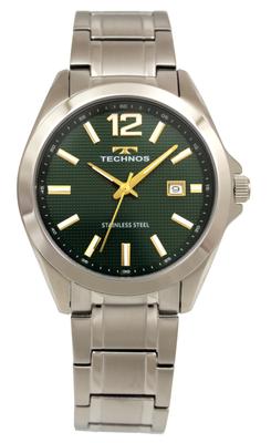 Мужские часы Technos T9C16SM с датой, серебристые,