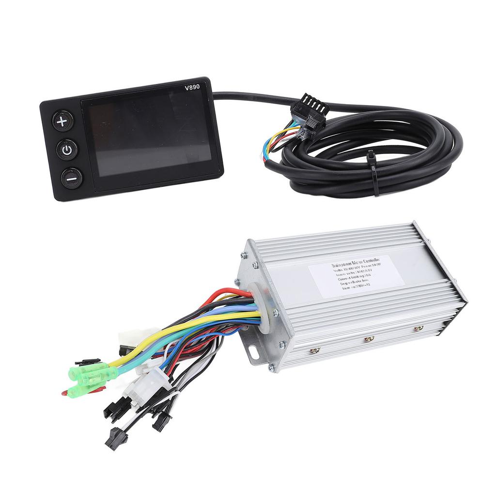 Комплект контроллера для электровелосипеда 36 В/48 В/60 В 500 Вт, водонепроницаемый, 28 А, контроллер V890 с ЖК-дисплеем