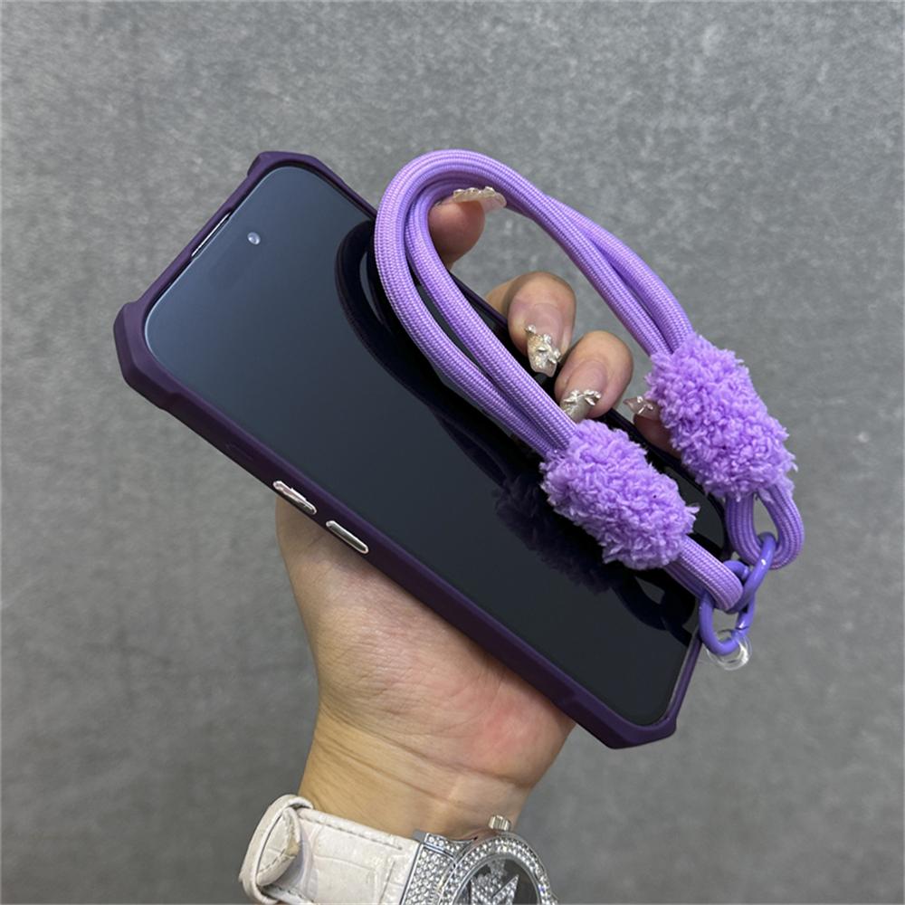 Противоударный магнитный чехол-ремешок для беспроводной зарядки Magsafe для iPhone 16 11 12 13 14 15 Pro Max Plus, прозрачный чехол