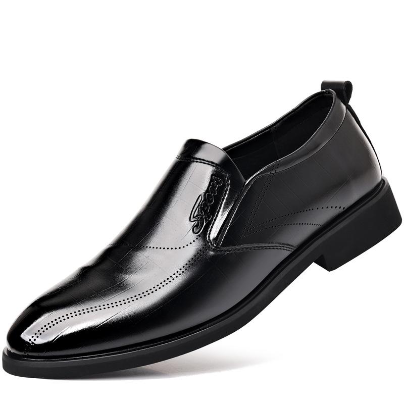 Модные кожаные туфли Мужские лоферы Slip On Деловые повседневные кожаные туфли Классические мягкие мокасины Hombre Дышащие мужские туфли на плоской подошве