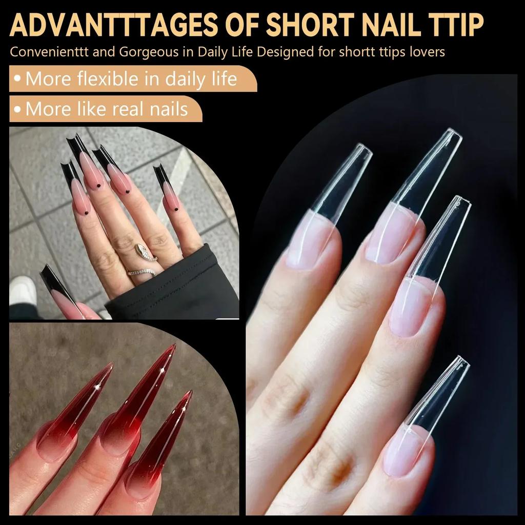 Мягкие гелевые накладные ногти Natural Sculpted Ballet Coffin Almond Fake Nails Full Cover Premium Press On Nails Nail Supplies