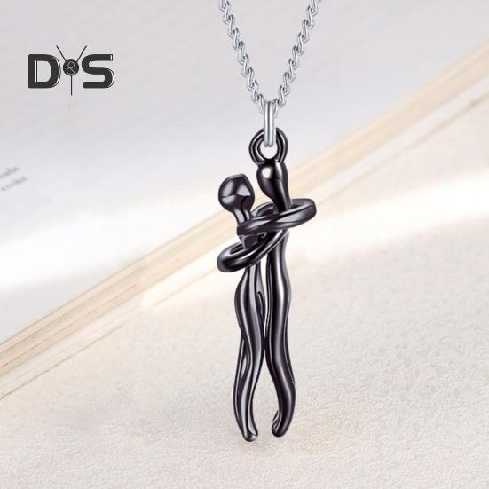 Ожерелье для объятий в виде пары, романтическое ожерелье с символом любви, подарок на годовщину Дня святого Валентина для жены, девушки, свиданий, повседневной одежды, украшения на шею