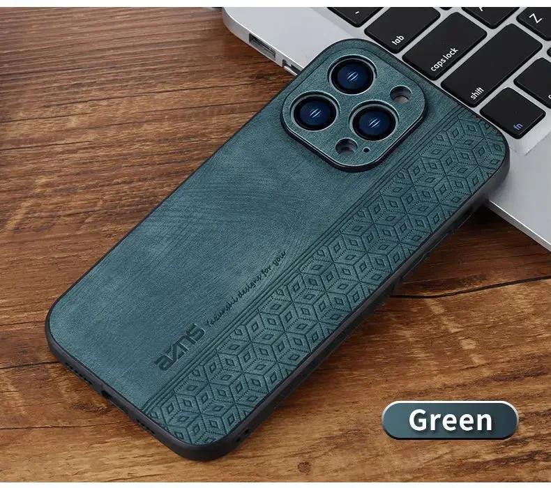 Роскошный кожаный деловой чехол для телефона для iPhone 16 15 11 13 12 14 Pro Max Plus 13 12 Mini X XR XS 8 7 Plus Противоударный мягкий чехол