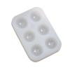 Paint Palette Resin Mold Artist Paint Palette Epoxy Mold 6-Gird Round Shape Paint Tray Silicone Epoxy Mould for Kid