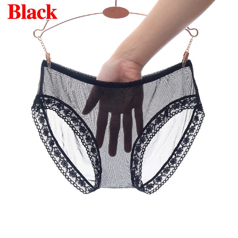 Women's Sexy Underwear Mesh Briefs Lingerie See Through Lace Knickers Sheer Panties Undergarments