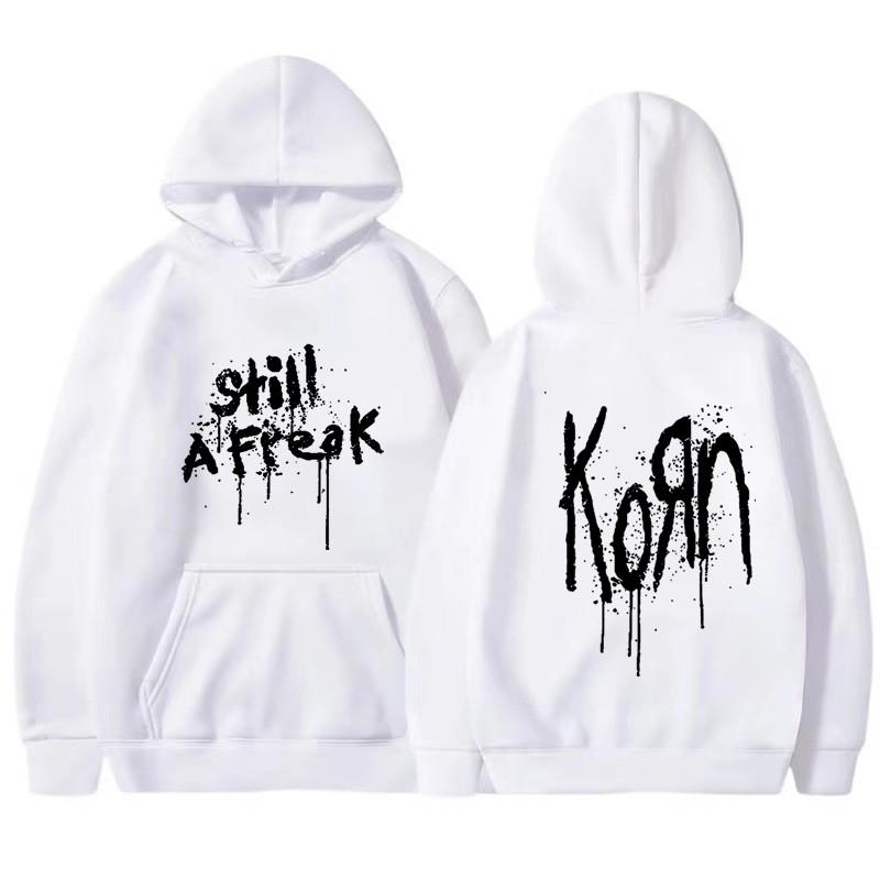 Korn Music Concert Rock Band WORLD TOUR Hoodie Мужская и женская толстовка Мужской винтажный пуловер