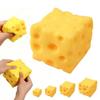 Сенсорные игрушки-антистресс, гигантские сырные сквиши, мягкие, новинка, тематика еды, кубики сыра