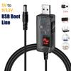 USB Линия Повышения Мощности Преобразователь Повышающий С Индикаторным Светом DC 5V в DC 9V/12V Повышающий Модуль 1м USB Адаптер Кабель Штекер 2.1x5.5мм